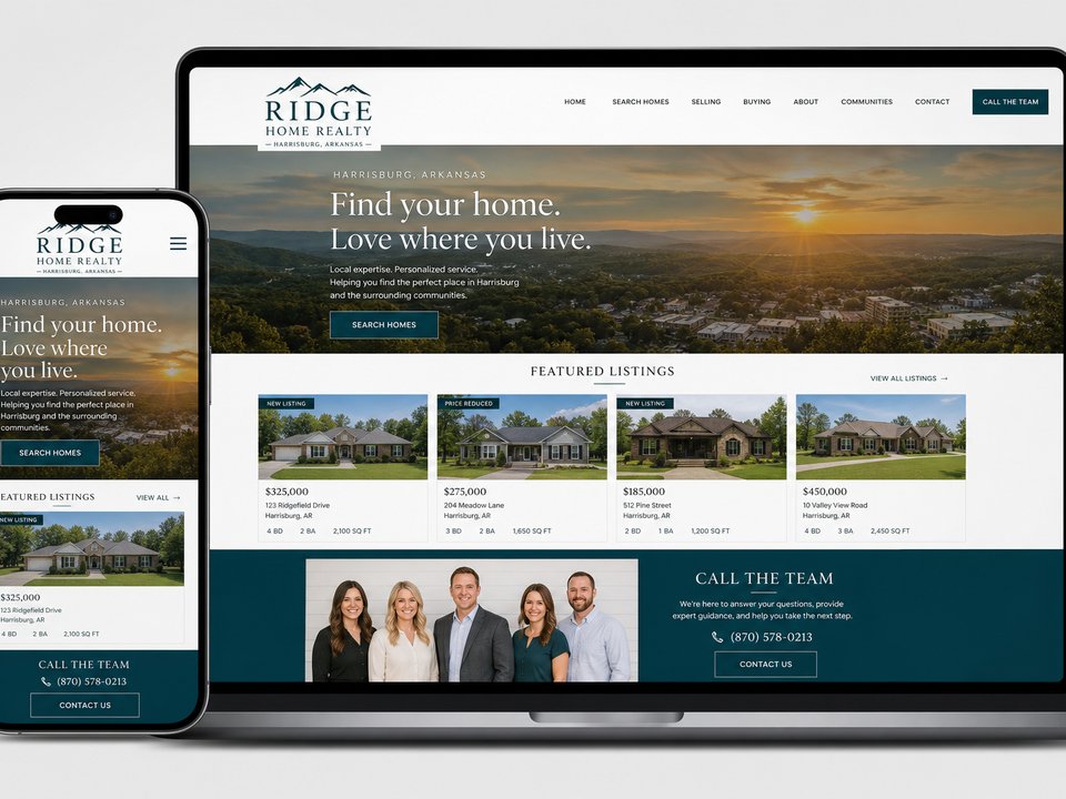 Sample realty website